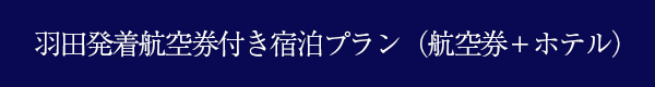 羽田発着航空券付き宿泊プラン（航空券＋ホテル）