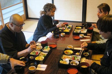 精進料理の昼食