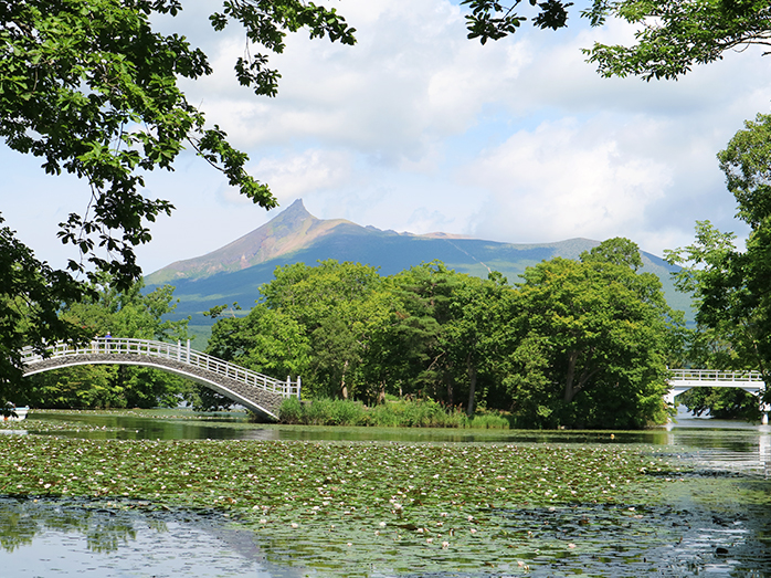 湖月橋と駒ケ岳