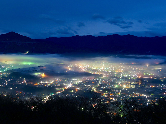 秩父の街並みが美しい夜景