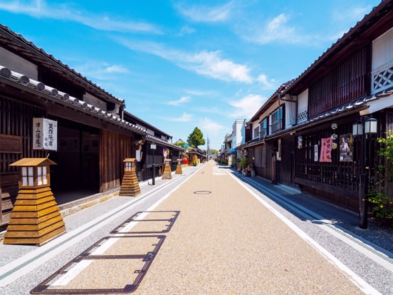 城東の町並み　写真提供：岡山県観光連盟