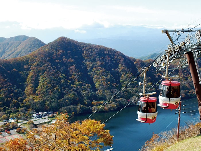 榛名山ロープウェイ（11月頃）