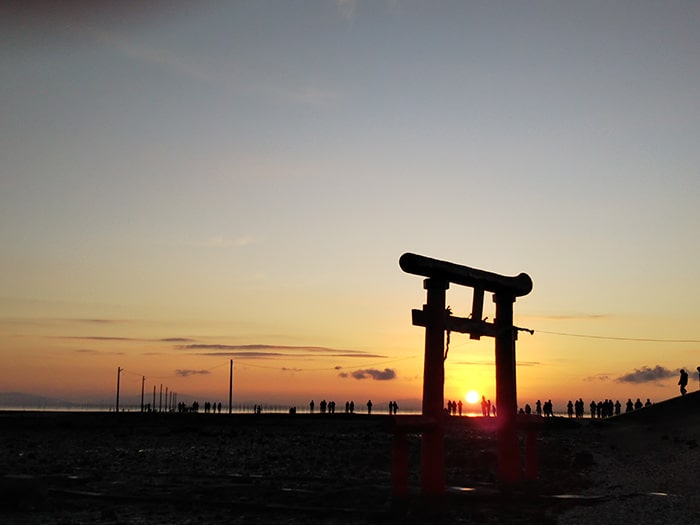 大魚神社の海中鳥居 