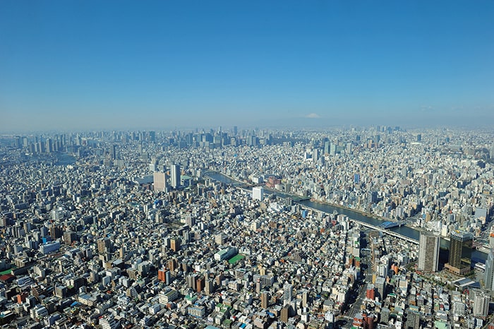 展望台からの風景　©TOKYO-SKYTREE