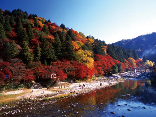 香嵐渓の紅葉イメージ