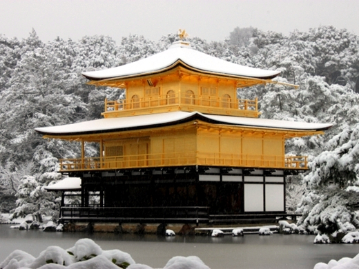 冬の金閣寺