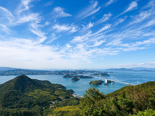 亀老山展望台からの風景