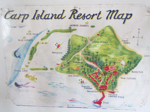 カープ島の地図