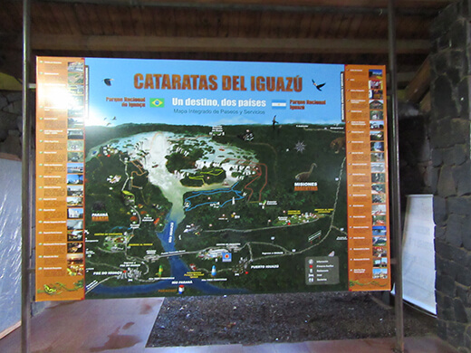 イグアスの滝　地図