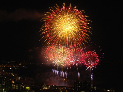 諏訪湖祭湖上花火大会